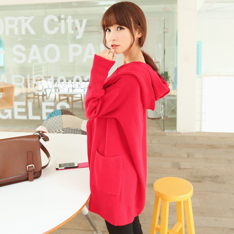 2013新款女<em>韩版宽松针织开衫</em>秋装长款女装全