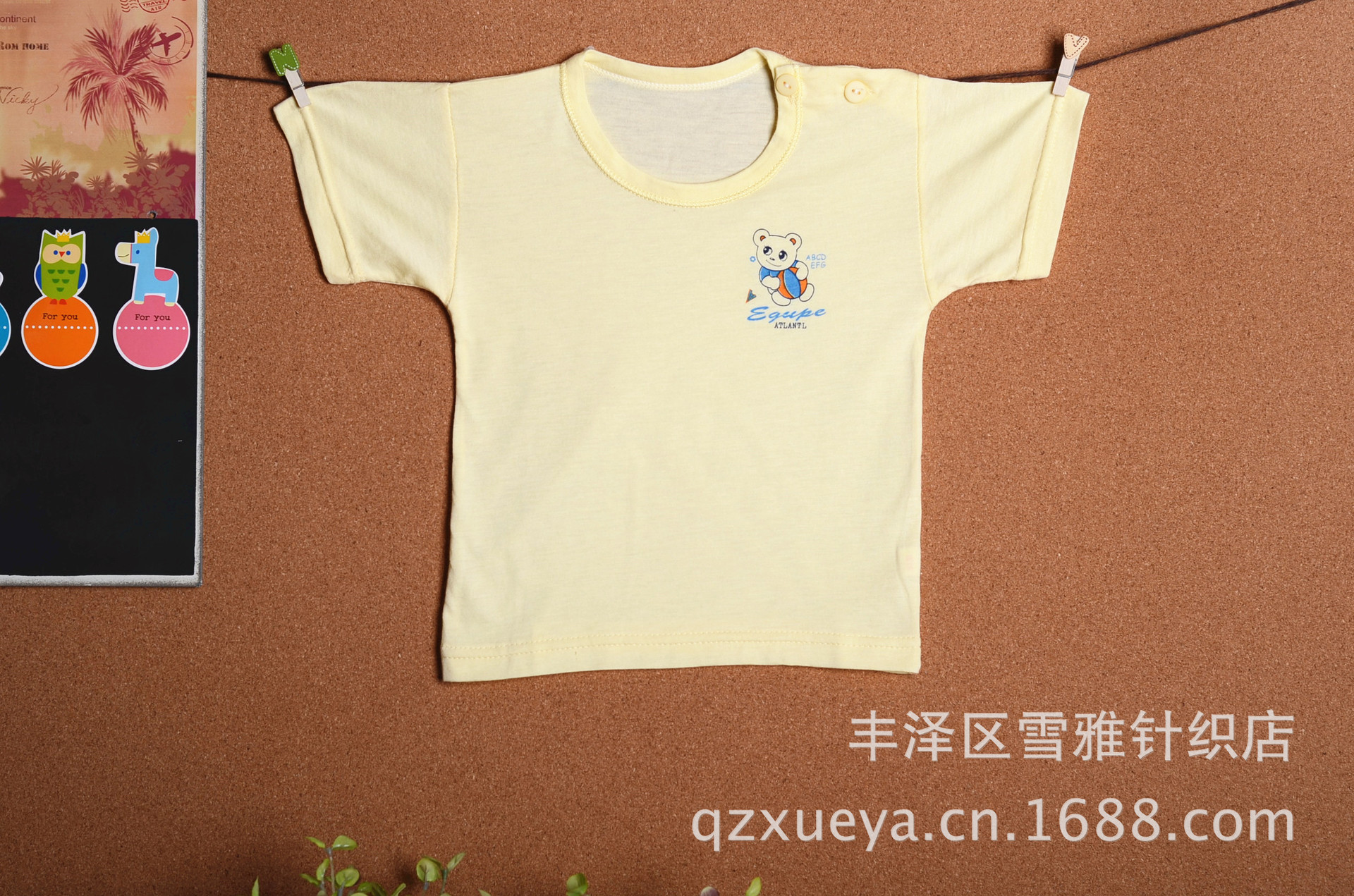 外貿童裝 夏季竹纖維傢居短袖內衣T恤 套裝可批發工廠,批發,進口,代購