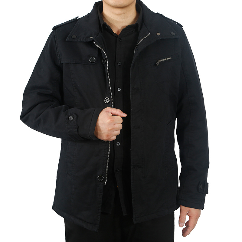 2013秋冬季新款<em>男装品牌</em>夹克<em>外衣</em> 欧美修身翻
