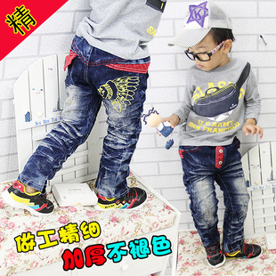 童裤-2013夏新款 时尚百搭儿童<em>牛仔裤</em> <em>女童</em>男