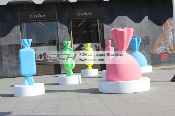 玻璃钢甜蜜糖果雕塑