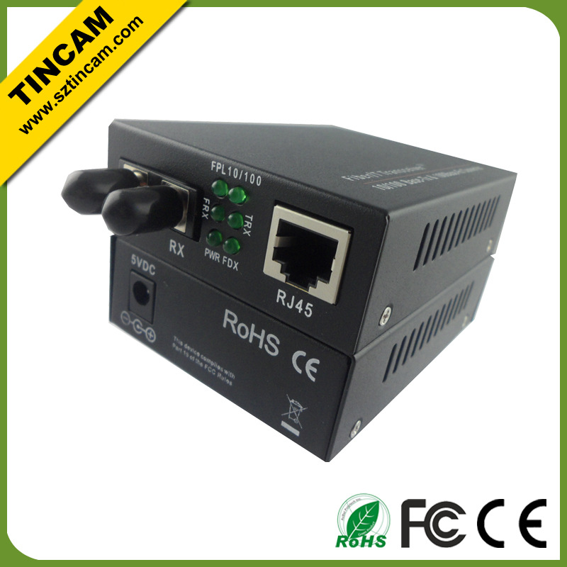 media converter ST dual fiber