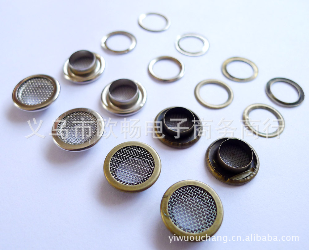 钮扣-批发 14mm 铜质 带网<em>气眼</em> <em>运动</em>鞋<em>气眼</em> 服