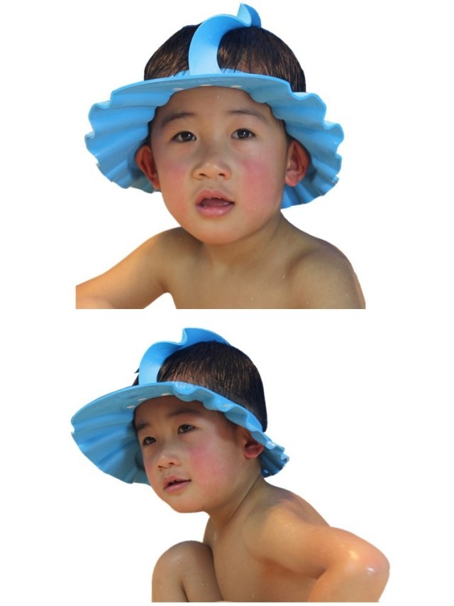 <em>婴幼儿</em>卫浴清洁用具-松之龙宝宝洗澡帽 洗<em>头发</em>