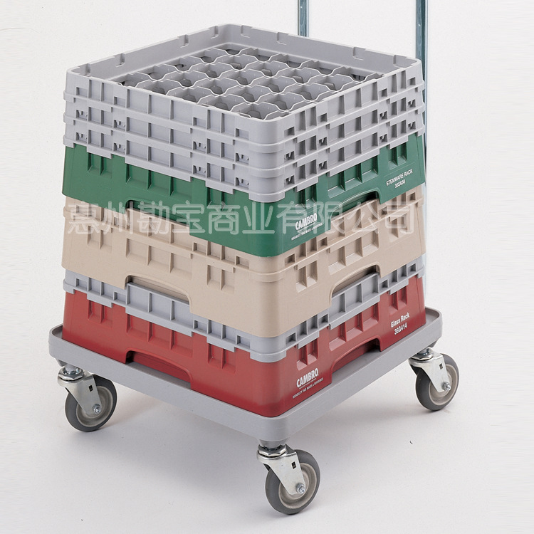 cambro 盘碟架与camdolly小推车配合使用,形成可运载的卫生存储系统
