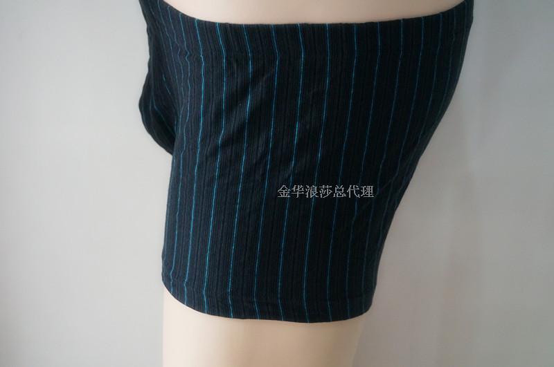 【<em>浪莎内裤批发</em> 弹力棉<em>男士</em>平角裤 条纹 简装 厂