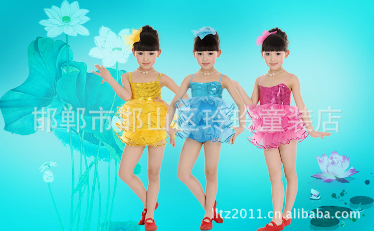 【新款儿童幼儿表演服演出服装女童芭蕾舞蹈服