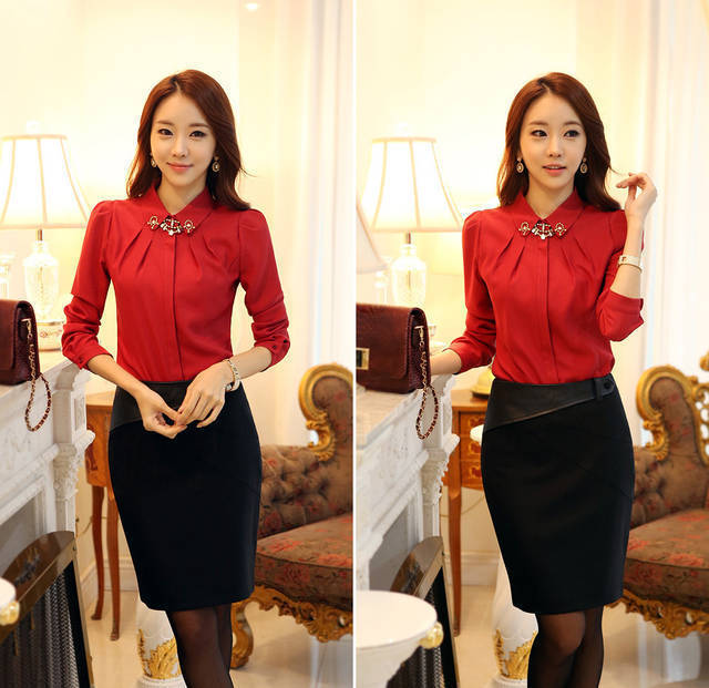 OL通勤<em>气质</em>职业<em>女装</em> 品牌服装<em>批发</em> 白领镶钻项