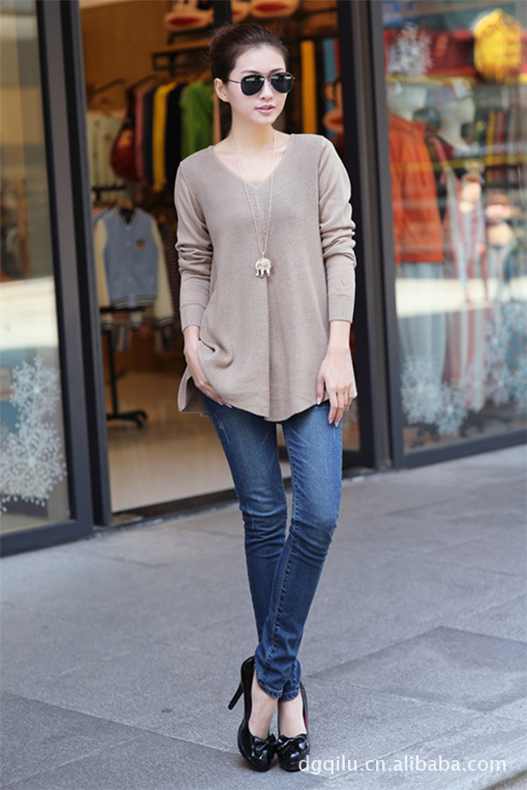 手工<em>编织男毛衣</em> 女 细针瑞丽女秋冬<em>外衣</em> 图片_