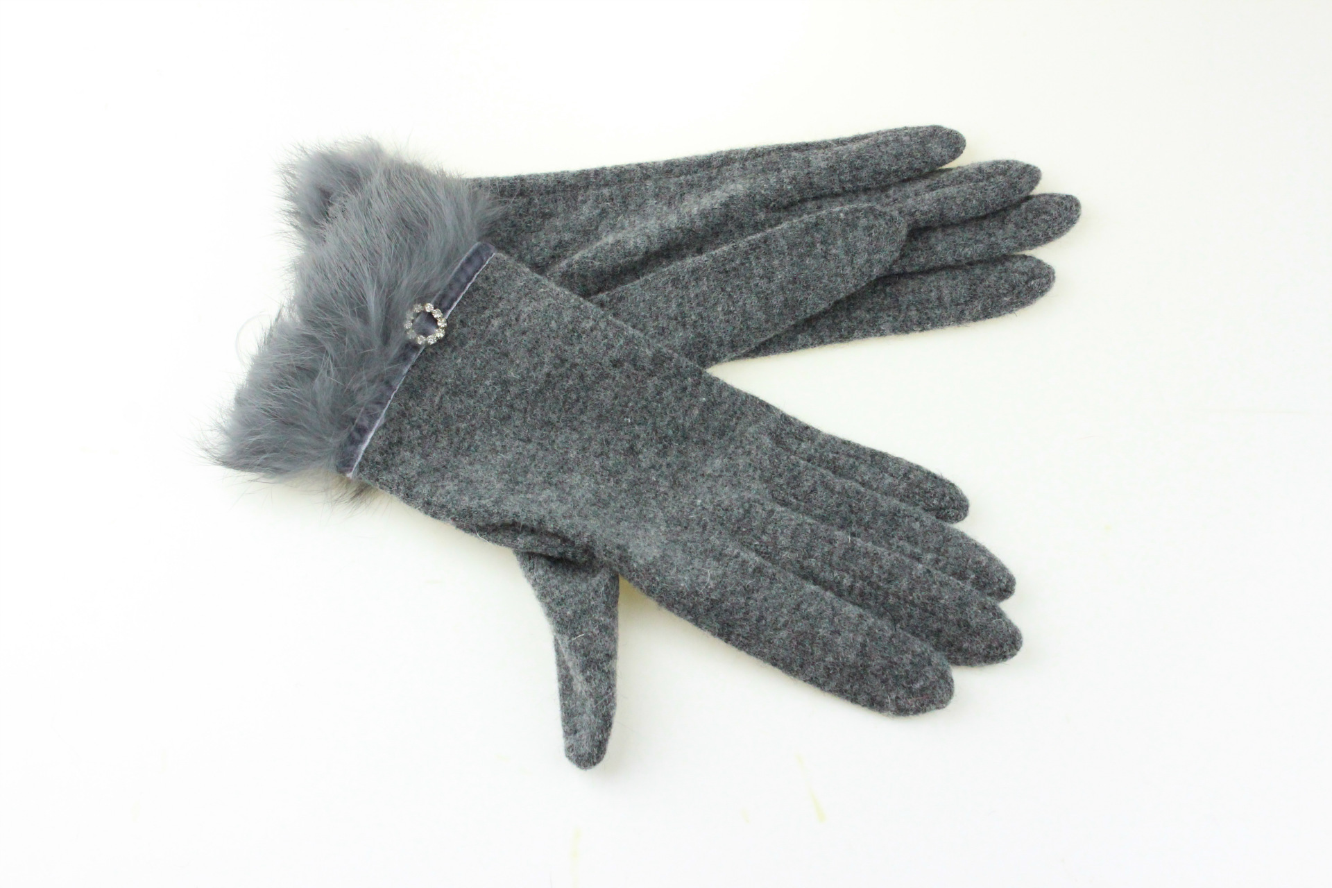 2013雪姿美<em>手套女式</em>羊毛手套兔毛口保暖<em>手套</em>