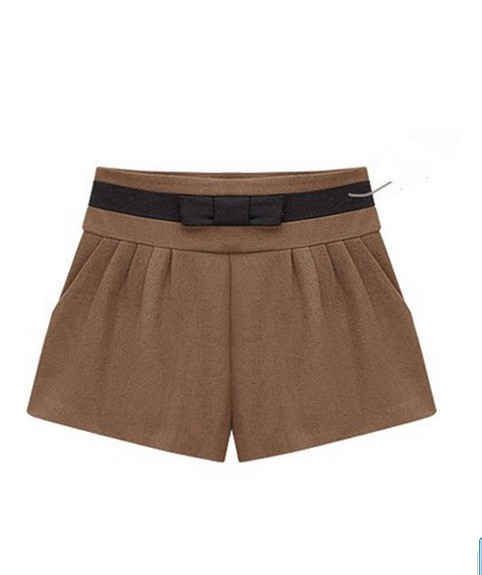 欧洲站2013<em>秋季女短裤新款百搭</em>款短裤欧美呢
