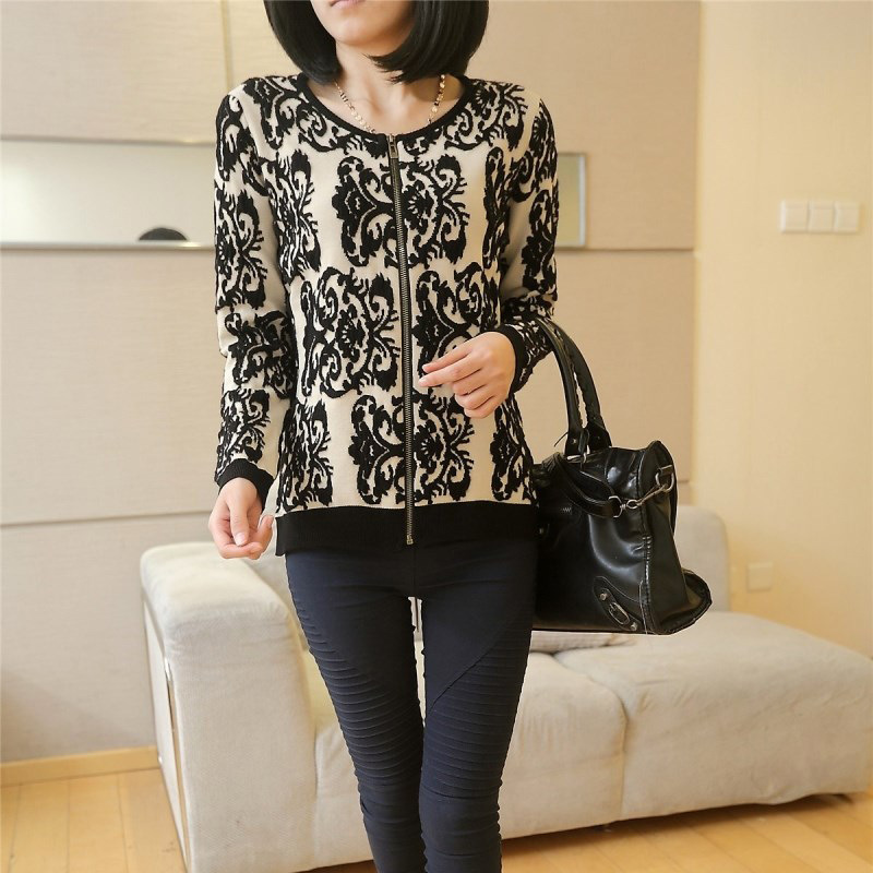 冬装外套新款毛衣<em>女式</em>针织<em>开衫中长款</em>女士<em>羊绒</em>