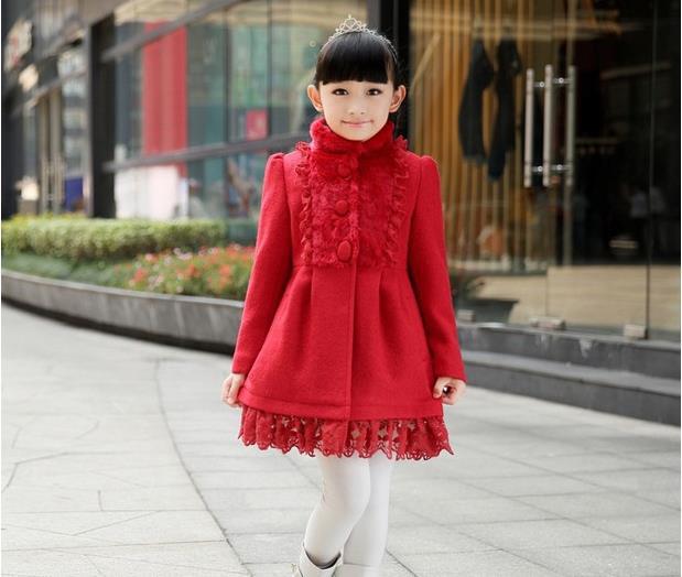 厂家直销冬装2013新款儿童装<em>立领毛呢女童</em>羊