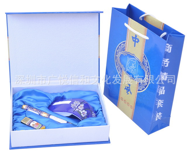 景泰蓝鼠标+笔+U盘-1