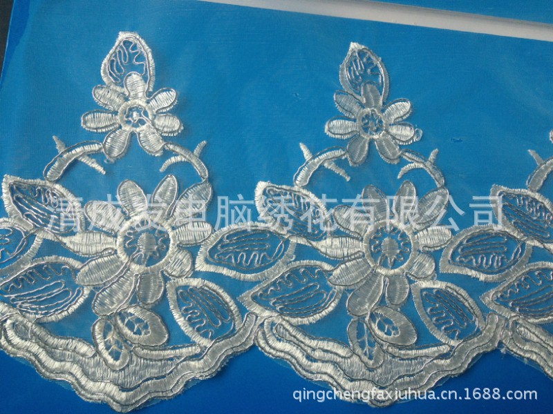 珠片绣花,特种盘带绣花_花边_列表网