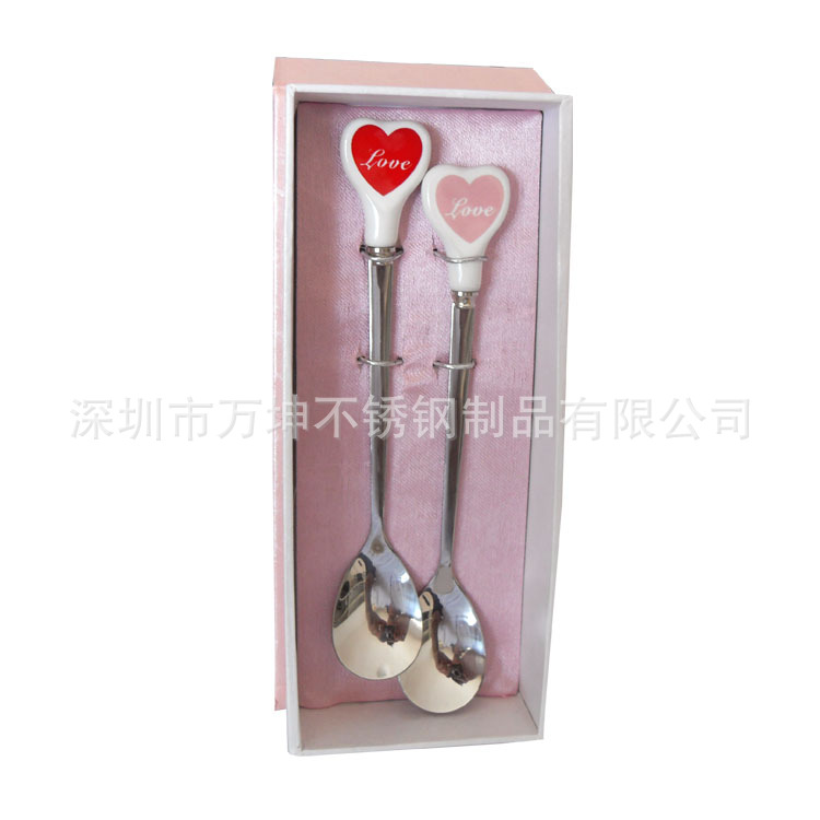 陶瓷心形勺3(礼盒)