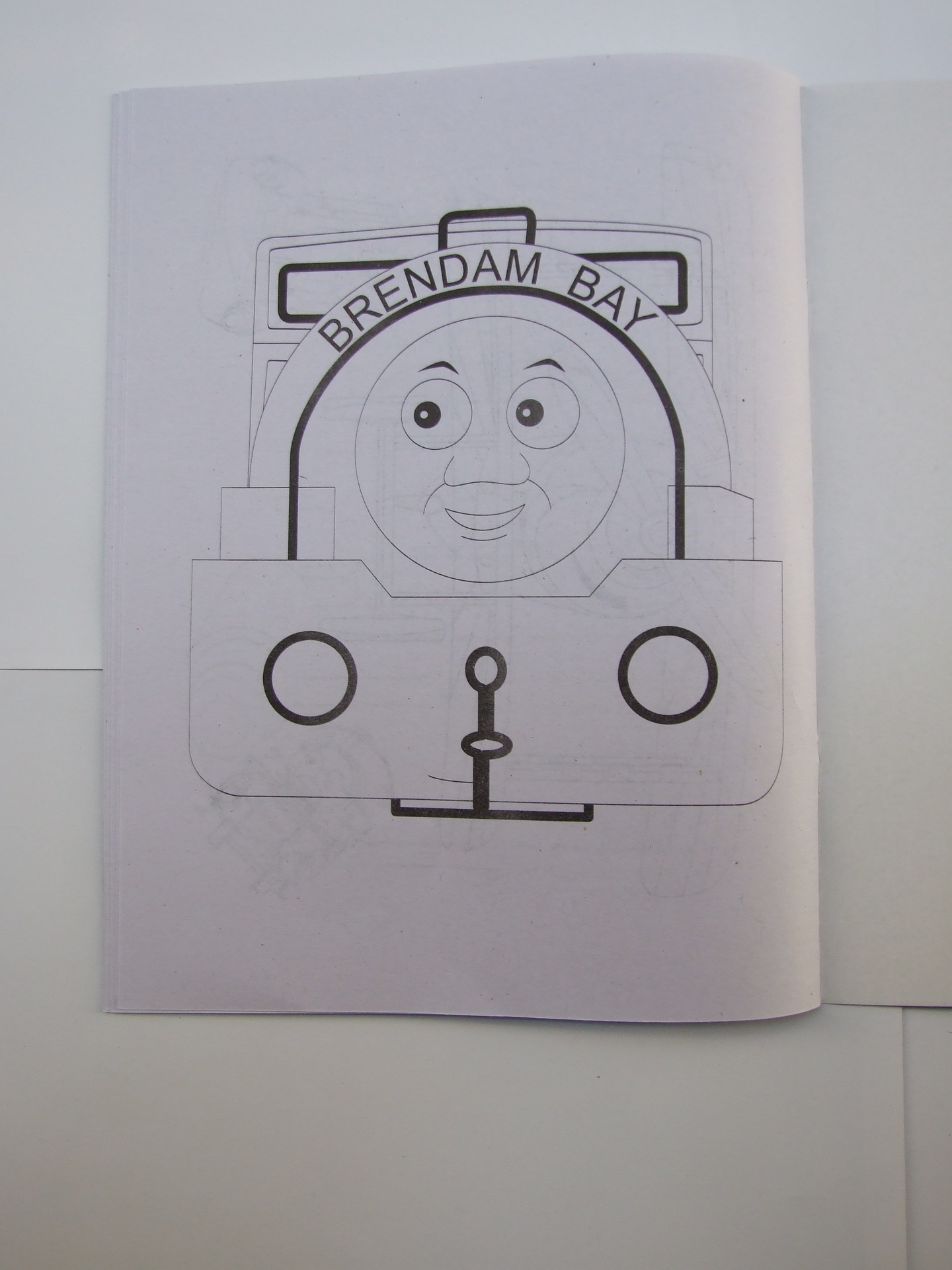 儿童创意绘画供应卡通托马斯填色本绘画本jfy007