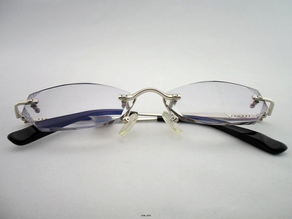 超轻 β钛 纯钛 近视眼镜框 无框眼镜 钻石切边