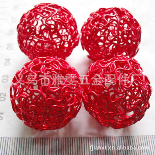 【浙江工厂低价供应彩色铁丝S球圣诞彩灯配饰