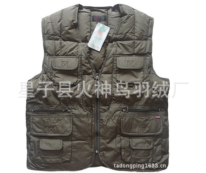 【冬装<em>男式</em>羽绒<em>棉马甲</em> <em>男式多兜</em>马甲背心厂家