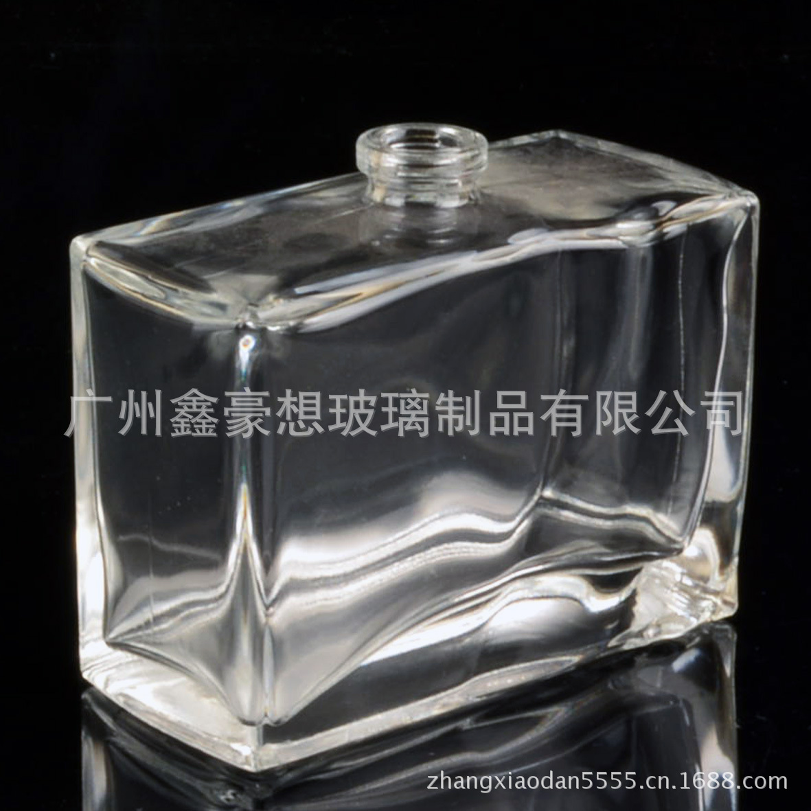 【玻璃厂直销新款方形75ml香水瓶光瓶】