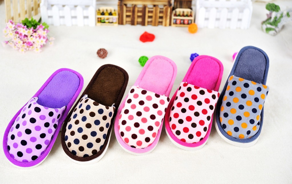 2013圆点帮面家居拖鞋 棉拖鞋厂家直销批发慈溪拖鞋夏季拖鞋慈溪16