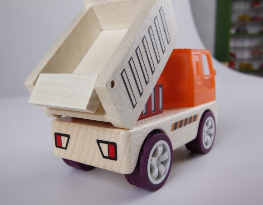 木制玩具车模 益智玩具 可拆装玩具工程车 儿童
