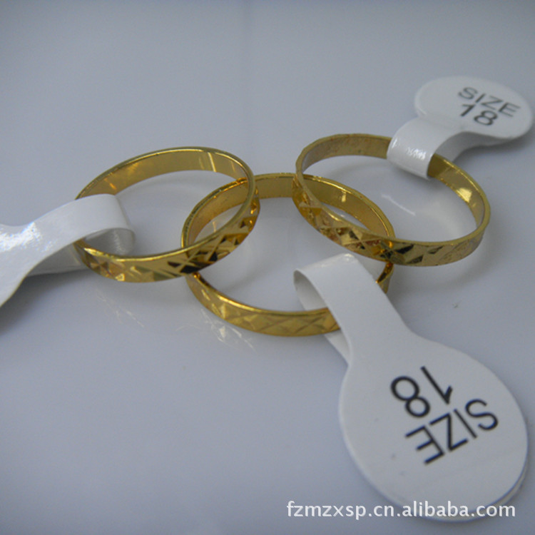 【厂家直销 2013地摊热销<em>女士</em>保色<em>金戒指</em>低价