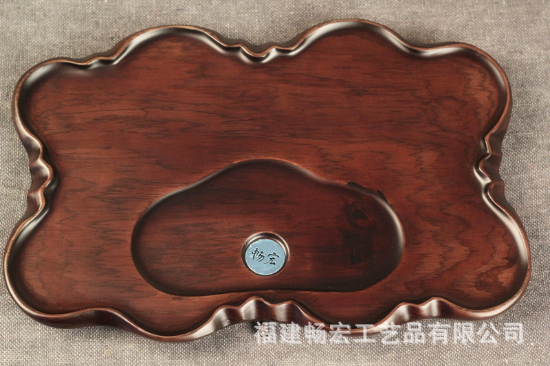 【青冈木茶盘系列 畅宏茶具 功夫茶盘 小荷叶 实