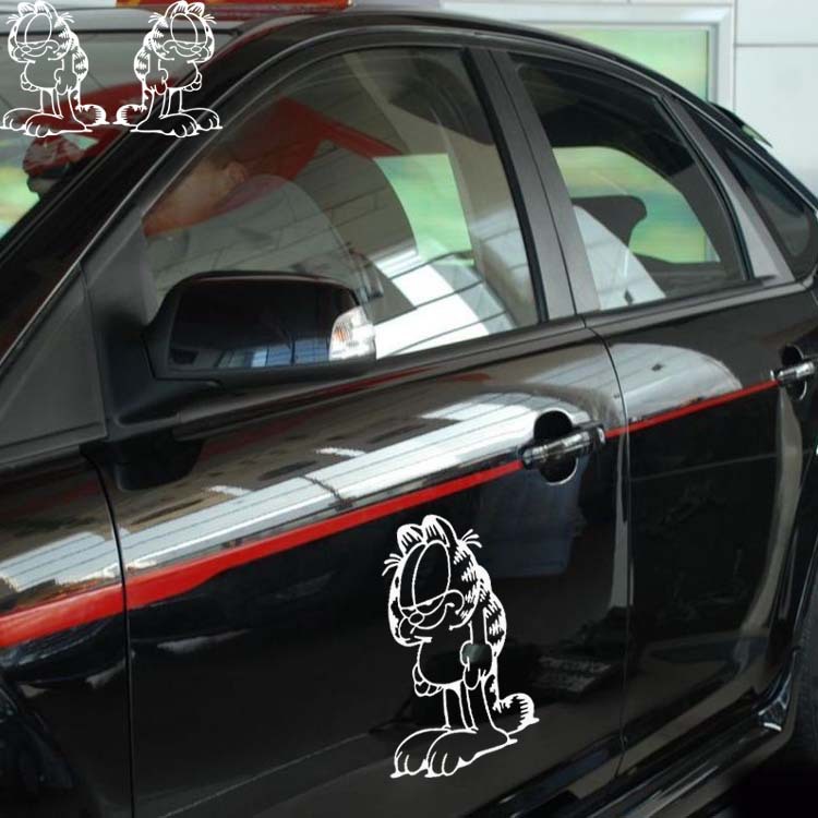 卡通 摩托车 电动车改装一对 车贴 小号 高清图片