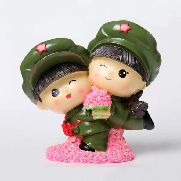 发采购塑料、树脂工艺品-大量供应<em>兵哥兵妹</em>爱