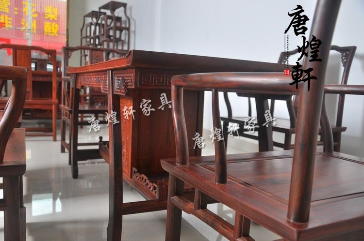 酸枝汉式茶桌六件套 (5)