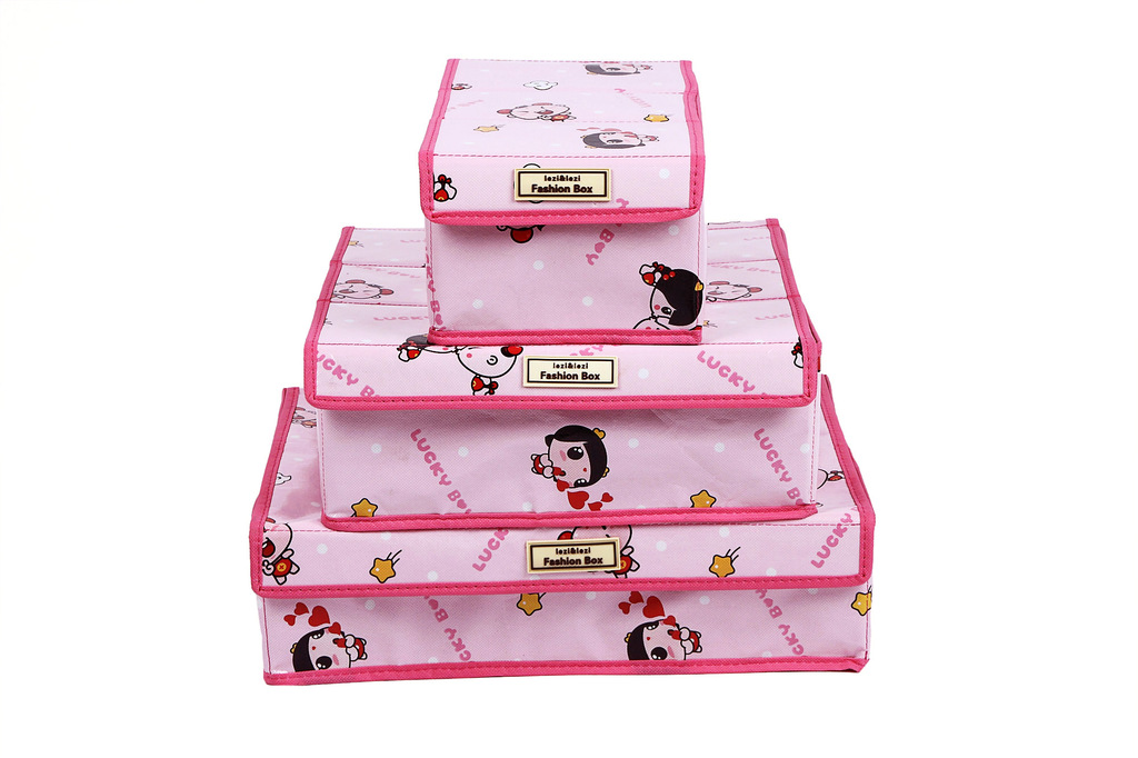 七格<em>瑰</em>花<em>文胸</em>内衣收纳盒 义乌地摊货源新奇饰