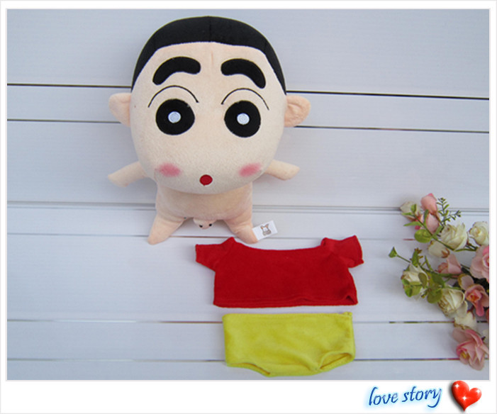 【正版超可爱穿衣服蜡笔小新有小象毛绒玩具公