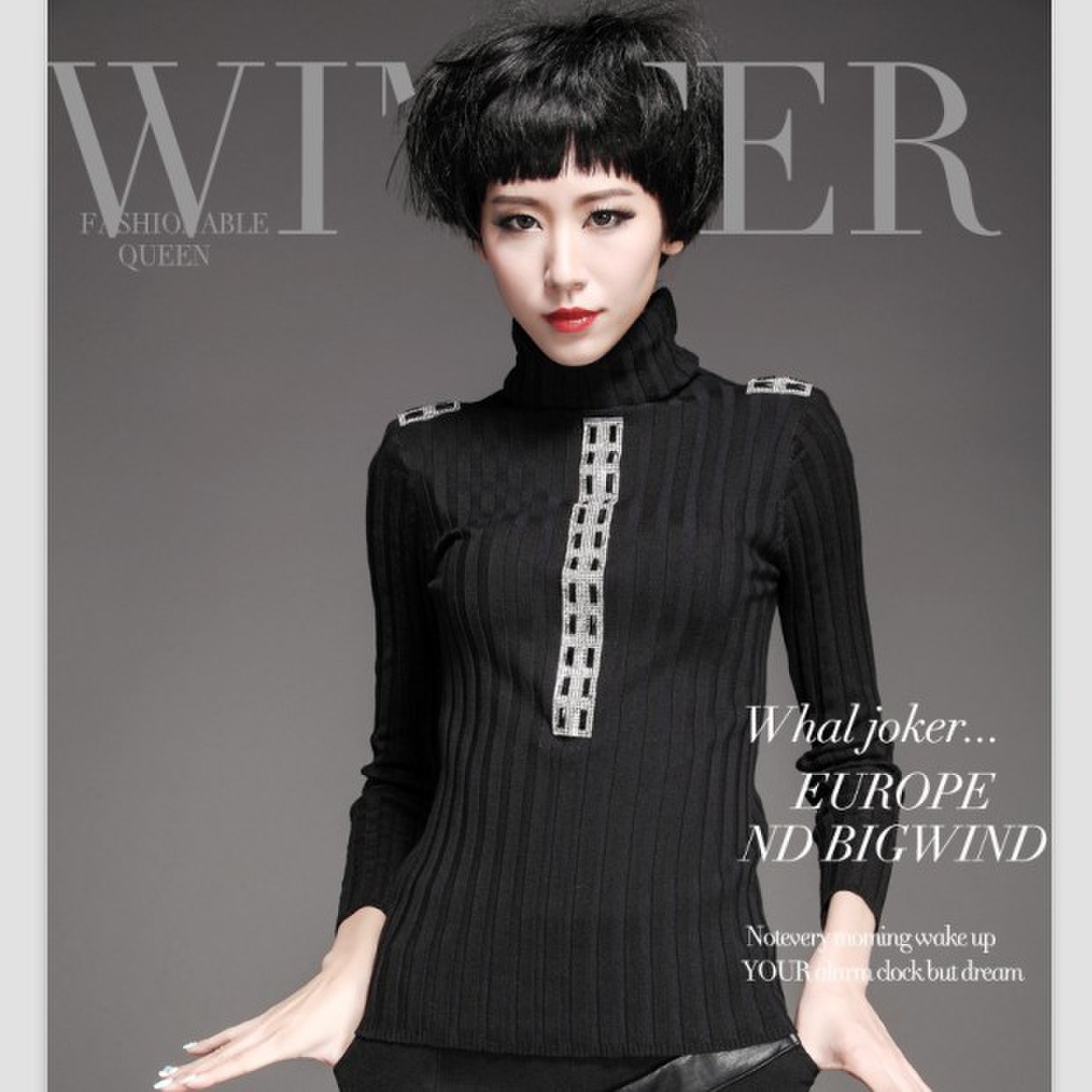 2013<em>秋季新款</em> 韩版时尚镶钻 <em>毛衣</em>针织衫 <em>批发</em> 