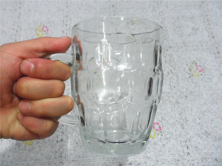 批发采购杯子-500ML 玻璃啤酒杯 扎啤杯 大号