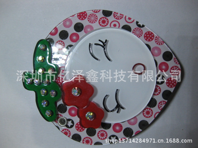 亚克力小镜子/手机钥匙挂件/亚克力饰品/小饰品