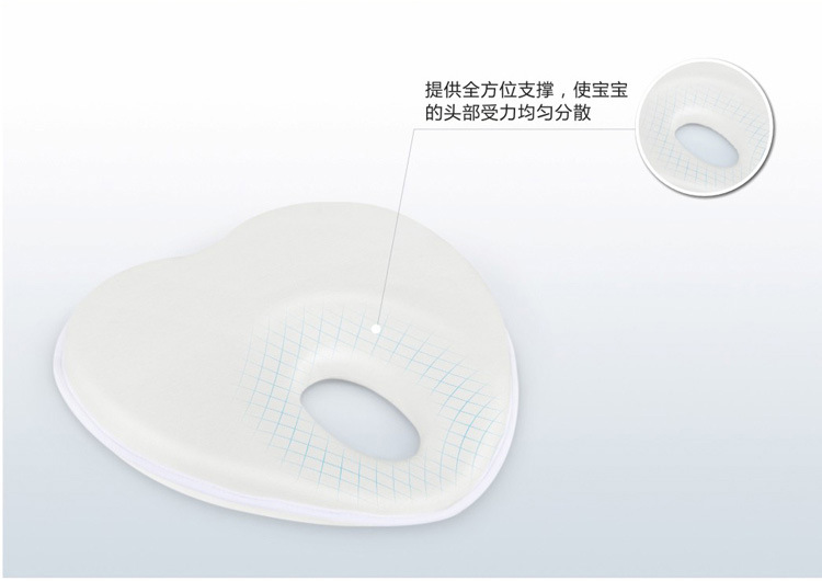 心形嬰兒定型枕-全方位支撐 受力分散均勻