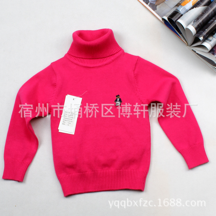 爆款<em>儿童毛衣批发</em>2013秋冬套头羊绒男女童高