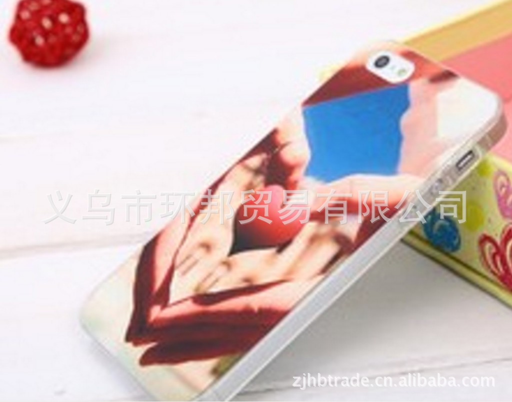 【情人节 爱心手势iphone5手机壳 情侣苹果5手