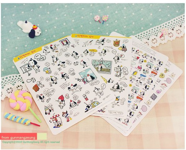 【T164 批发 韩国GUNMANGZEUNG 小白狗狗