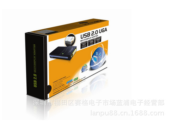 【高清USB外置扩展显卡 USB 2.0 VGA\/DVI\/H