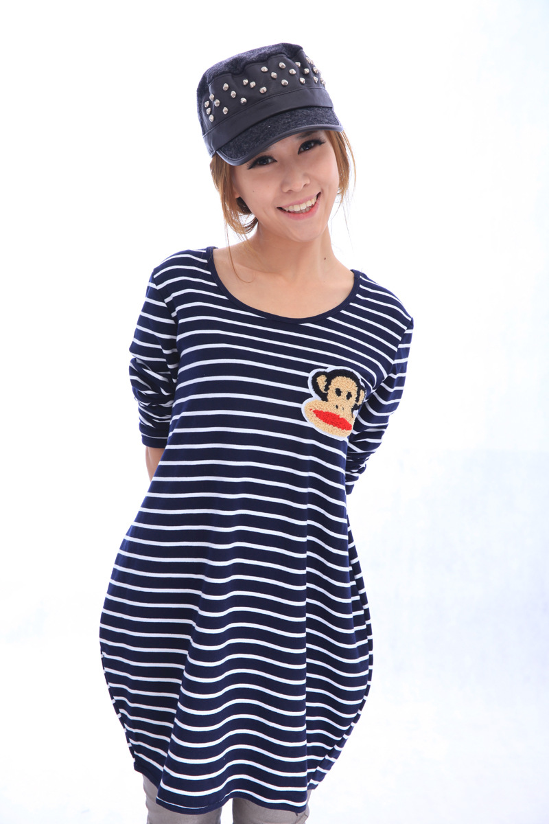 批发采购女式T恤-春季新款女式中长款打底衫 