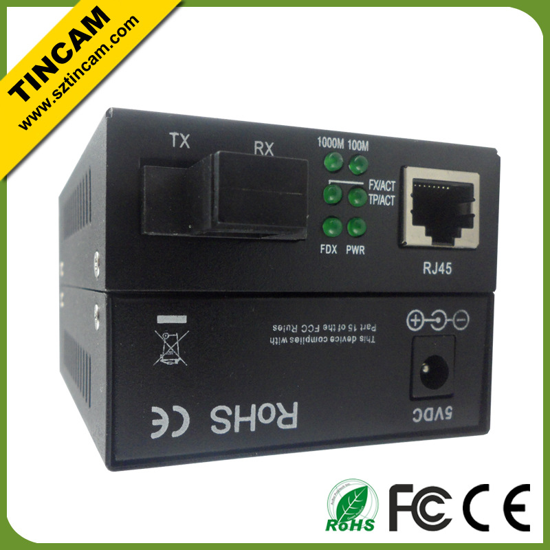 media converter SC single fibe