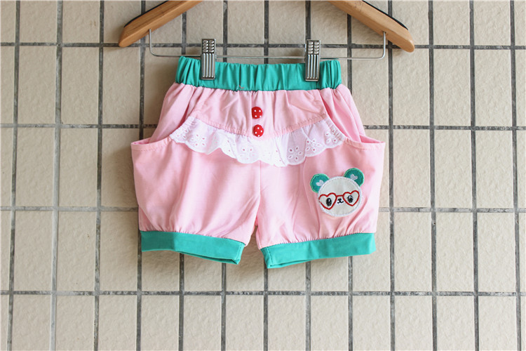 儿童夏季<em>服装批发</em>新款卡通可爱<em>女童</em>夏季短裤厂