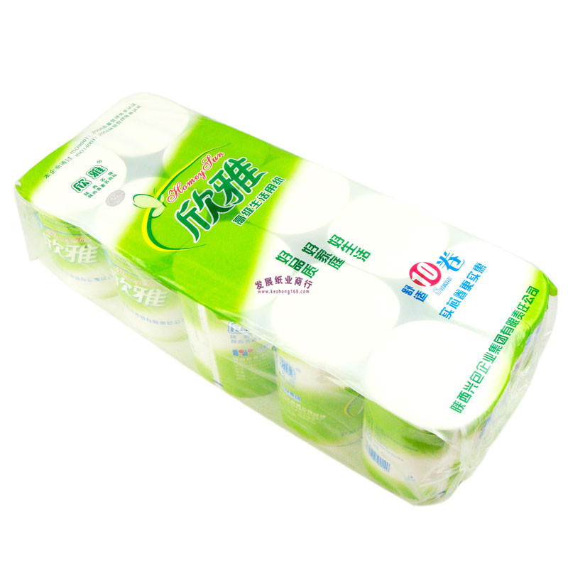 卫生纸-欣雅 绿色短卷无芯卷纸1700克-卫生纸