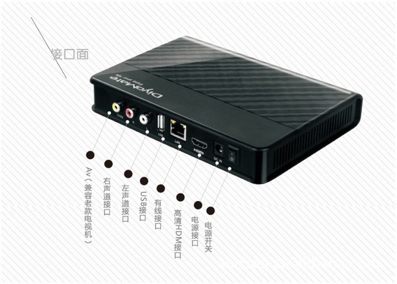 迪优美特x6ii 高清网络播放器 p4p网络电视机顶盒 在线点播