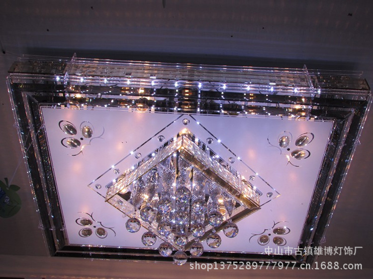 【长方形客厅灯水晶吸顶卧室灯厂家直销 客厅
