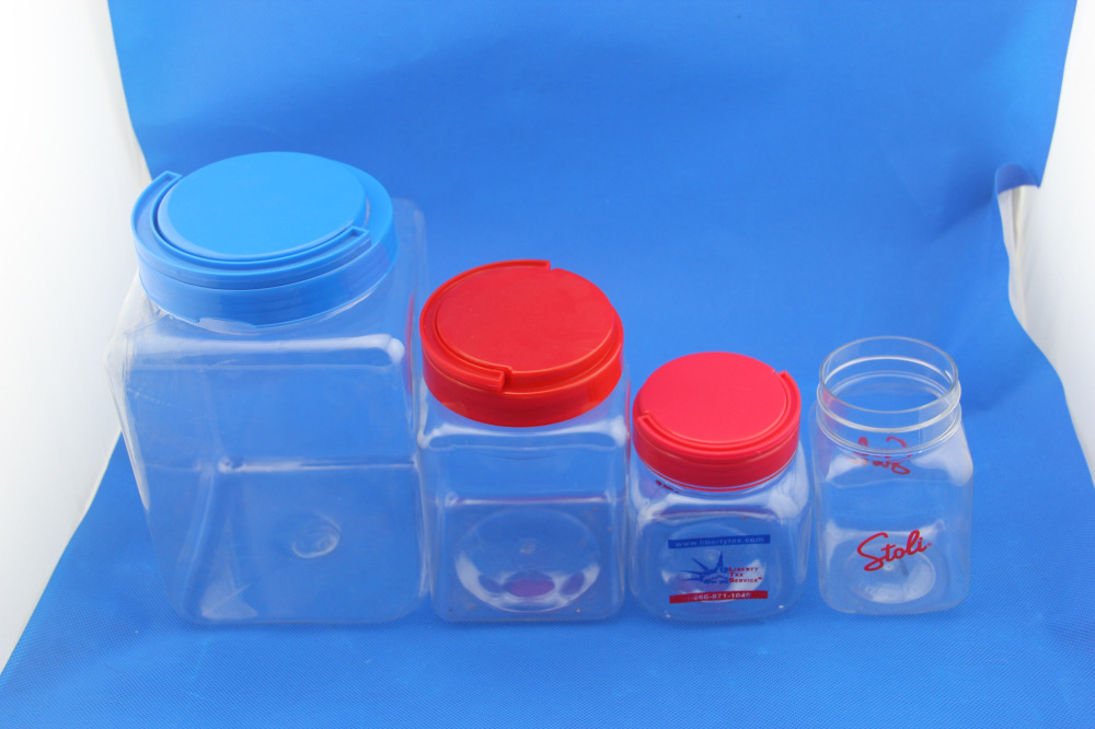 塑料罐-方形透明PET塑料罐 食品级包装塑料瓶