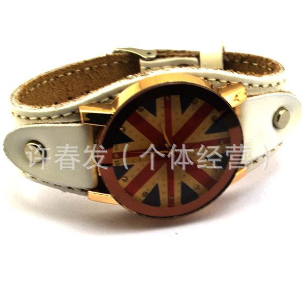 北京上海云南旅游市场热卖牛皮真皮系例手表 